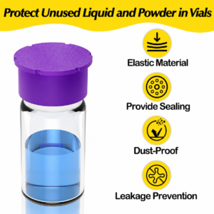 5-Pack Reusable Vial Caps